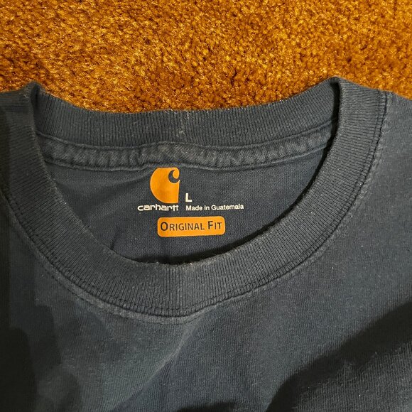 Lot of 2 Carhartt men's long-sleeved original fit t-shirts - Picture 7 of 7